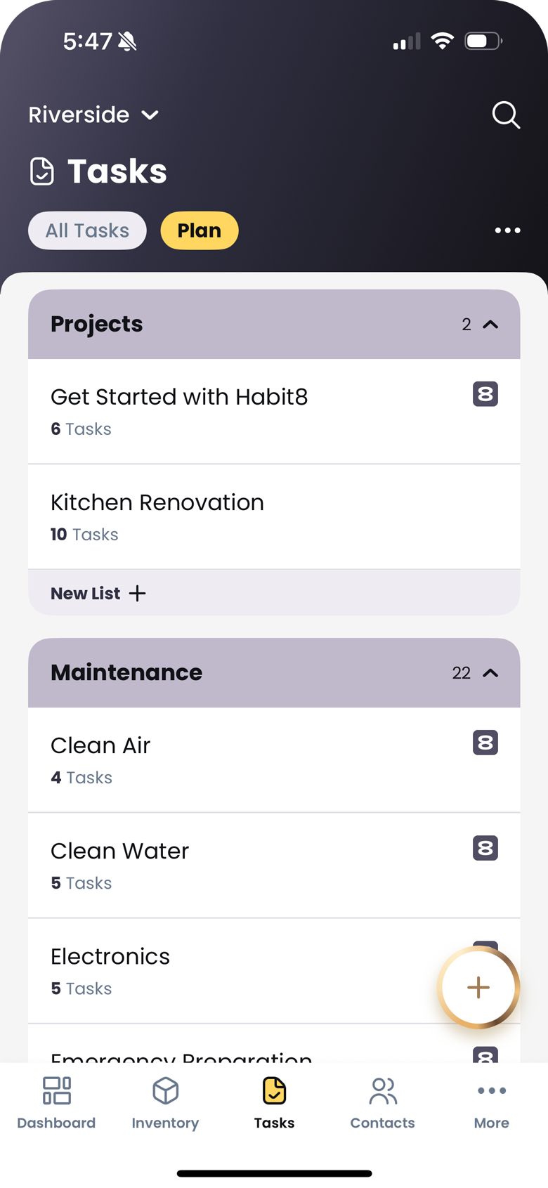 Task Plan Screenshot